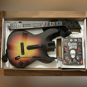 Guitar Hero Sunburst Controller Sony PlayStation 2 Tested Working